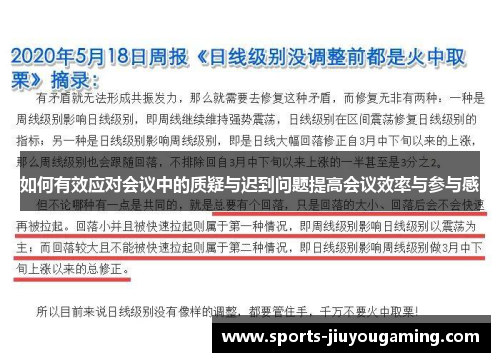 如何有效应对会议中的质疑与迟到问题提高会议效率与参与感